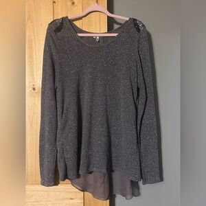 Studio Y Gray Blouse Size XL